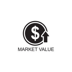 market value icon , advertising icon