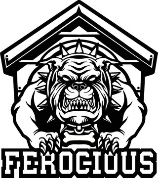 recommend clip art: FEROCIOUS Bulldog Mascot Silhouette Vector illustrations for your work Logo, mascot merchandise t-shirt, stickers and Label designs, poster, greeting cards advertising business company or brands.