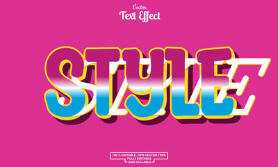 Style text cartoon style Editable Text Effect	