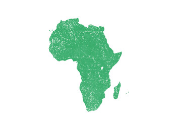 アフリカ（版画）グリーン