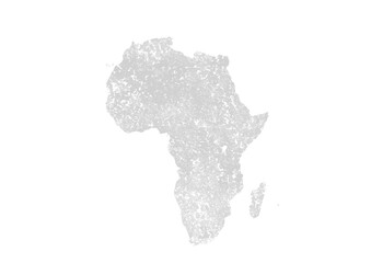 アフリカ（版画）グレー