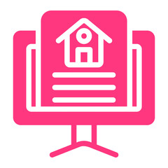 real estate gradient icon