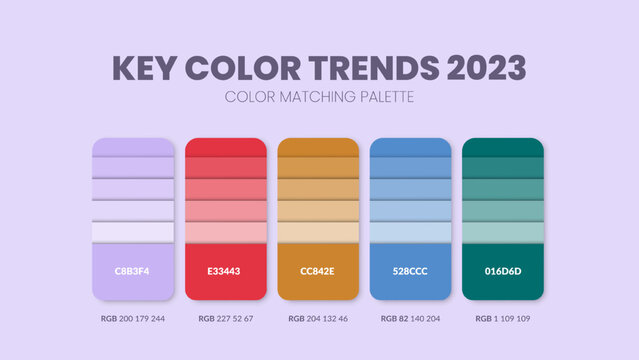 Key Color Trends 2023 Color Palette