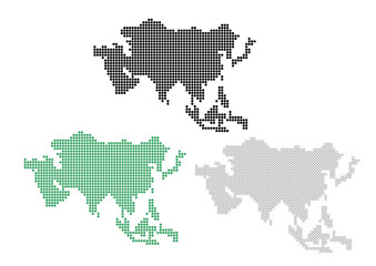 アジア（ドット）3色セット