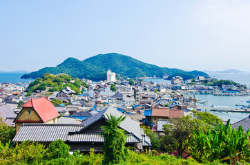 Fototapeta na wymiar Tomonoura old town in Hiroshima prefecture, Chugoku, Japan.