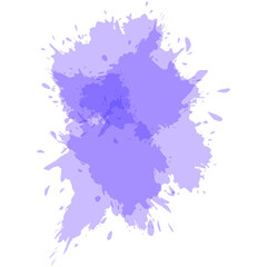 blue watercolor blot