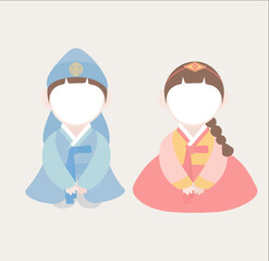 한국 명절 일러스트 이미지