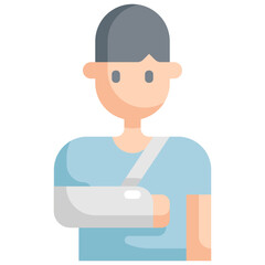 broken arm icon