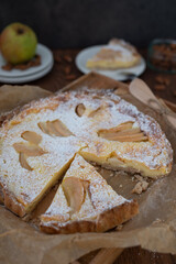 vanilla pear pie