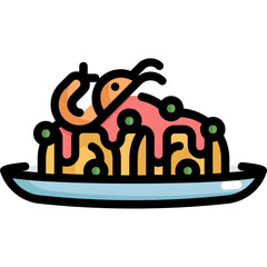 pasta seafood icon