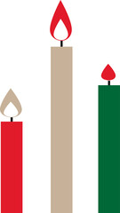 シンプルなローソク