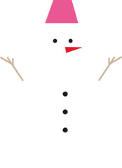 シンプルなスノーマン