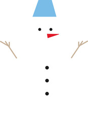 シンプルなスノーマン