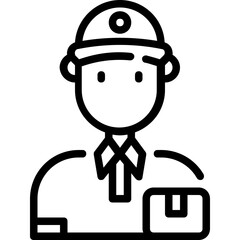 delivery man icon