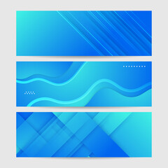 Minimal blue banner geometric shapes abstract modern background design. Design for poster, template on web, backdrop, banner, brochure, website, flyer, landing page, presentation, and webinar