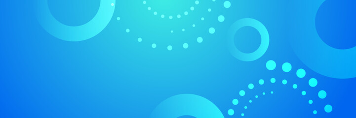 Minimal blue banner geometric shapes abstract modern background design. Design for poster, template on web, backdrop, banner, brochure, website, flyer, landing page, presentation, and webinar