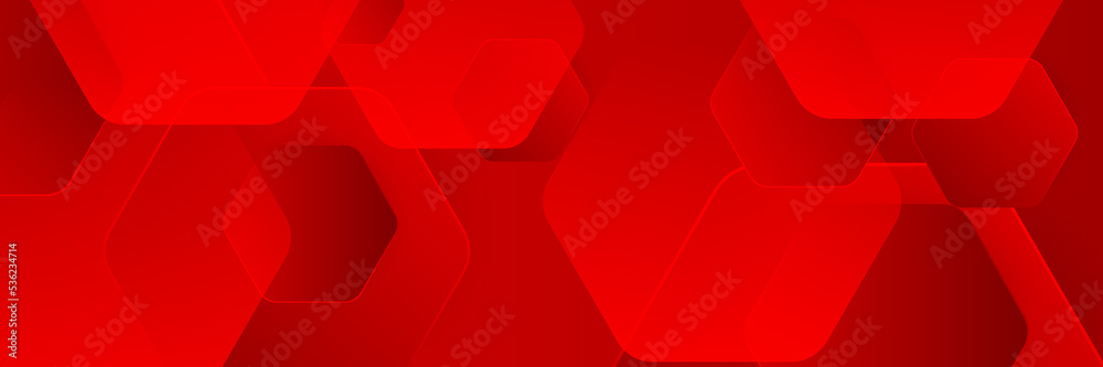 Wall mural abstract red banner background. vector abstract graphic design banner pattern presentation backgroun
