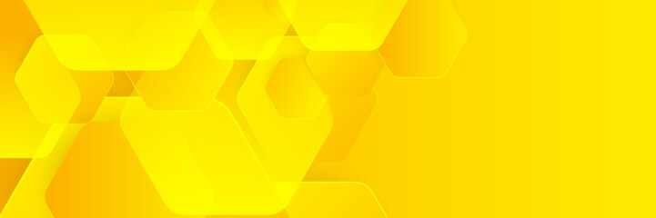 Modern orange yellow banner geometric shapes corporate abstract technology background. Vector abstract graphic design banner pattern presentation background web template.