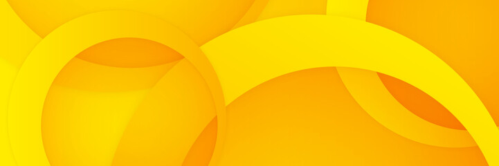 Modern orange yellow banner geometric shapes corporate abstract technology background. Vector abstract graphic design banner pattern presentation background web template.