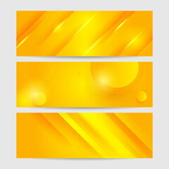 Modern orange yellow abstract background banner. Illustration vector technology background, for design brochure, website, flyer. Geometric shapes wallpaper for poster, certificate, landing page