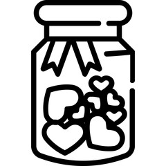 bottle heart icon