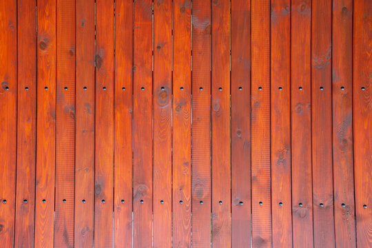 Bright Wooden Plank Paint Brown Wall Horizontal Background