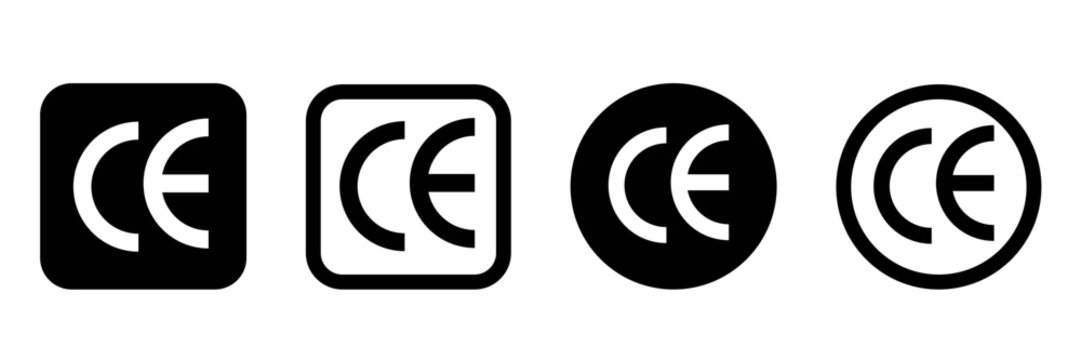 CE Mark Vector Icons Set