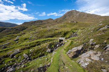 View of the Landscape on the Isle of Harris in the Outer Hebrides Scotland