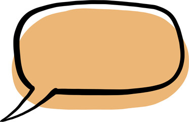 doodle freehand sketch drawing of word balloon. 