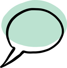 doodle freehand sketch drawing of word balloon. 