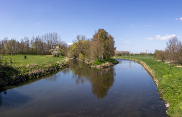 Fototapeta na wymiar Fluss Bode bei Egeln