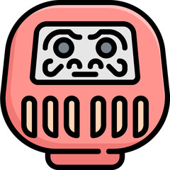 daruma doll japan icon