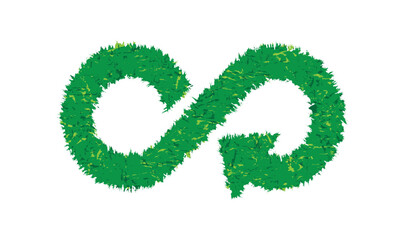 circular economy icons on white background	