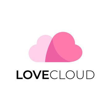 love and cloud logo design