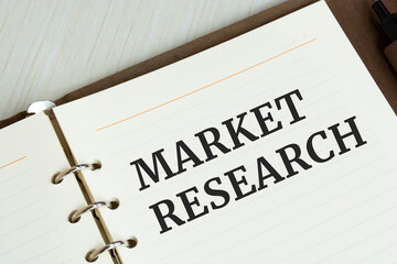Word text Market Research on white paper