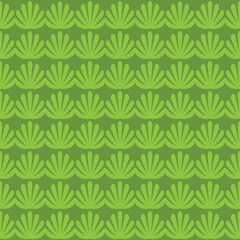 leaves shell seamless pattern