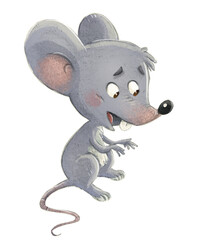 Gray mouse illustration