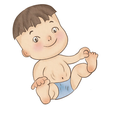 painting watercolor cute baby