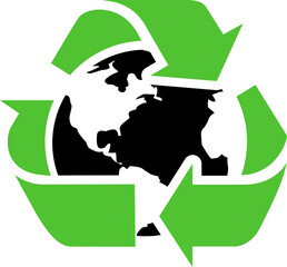 World recycle symbol icon