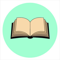 art illustration icon symbols logo of open book