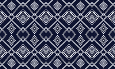 Geometric ethnic flower pattern for background,fabric,wrapping,clothing,wallpaper,Batik,carpet,embroidery style.	