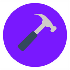 art illustration icon symbols logoof hammer housework