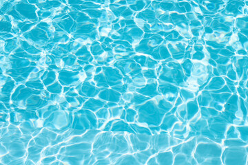 Water ripple in swimming pool abstract light blue and white seamless patterns background