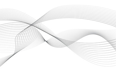 Abstract wave element for design. Digital frequency track equalizer. Stylized line art background. Vector illustration.