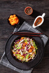 Chinese Chicken Salad with mandarins and veggies