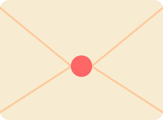 Cute envelope doodle vector