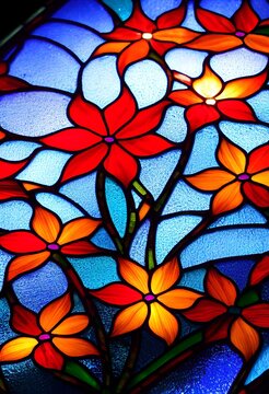 Stained Glass Flowers Images Browse 28 0 Stock Photos Vectors And Video Adobe Stock