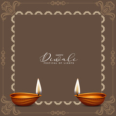 Happy Diwali Indian religious festival background design