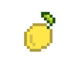 Pixel Fruits Icon Vector