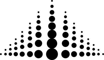 Halftone dotted vector element set